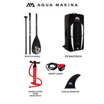 AQUA MARINA FUSION - ALL AROUND iSUP, 3.35/15cm, WITH PADDLE AND SAFETY LEASH BT-21FUP